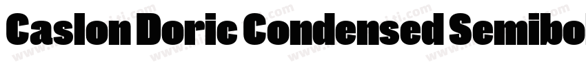 Caslon Doric Condensed Semibold Ita字体转换